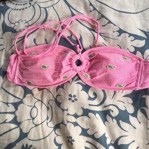 Vineyard Vines Seersucker Halter Bathing Suit